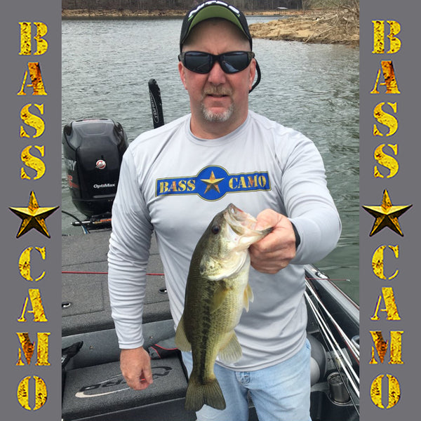 Bass Camo Sun Safe UPF50 High Performance Long Sleeve Fishing Shirt carries the Skin Cancer Foundation Seal of Approval powered by PURE-tech lightweight 4.1 oz highly breathable moisture wicking 100% polyester.