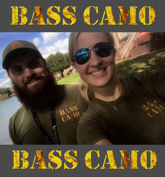 Bass Camo "The Vet" Fishing Shirt performance short sleeve t-shirt features front and back vibrant design 4.3 oz 100% ring spun cotton for superior softness with set-in baby rib collar and tear away label.