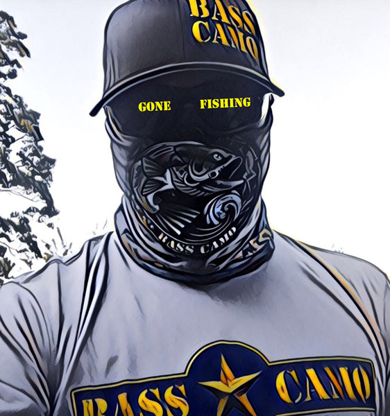 Bass Camo Sun Safe UPF50 High Performance Neck Gaiter / Buff features front and back design measures 9"x 17" powered by PURE-tech lightweight breathable moisture wicking technology.